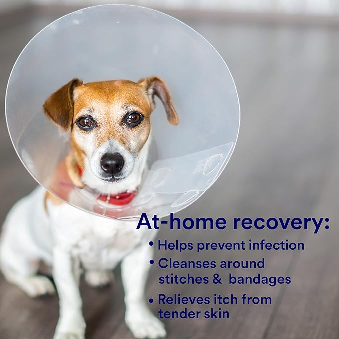 SkinSmart Antimicrobial Wound Care for Pets, Hypochlorous Acid Removes Bacteria to Promote Healing and Relieves Itch, Safe if Licked, 8 Ounce Spray Bottle