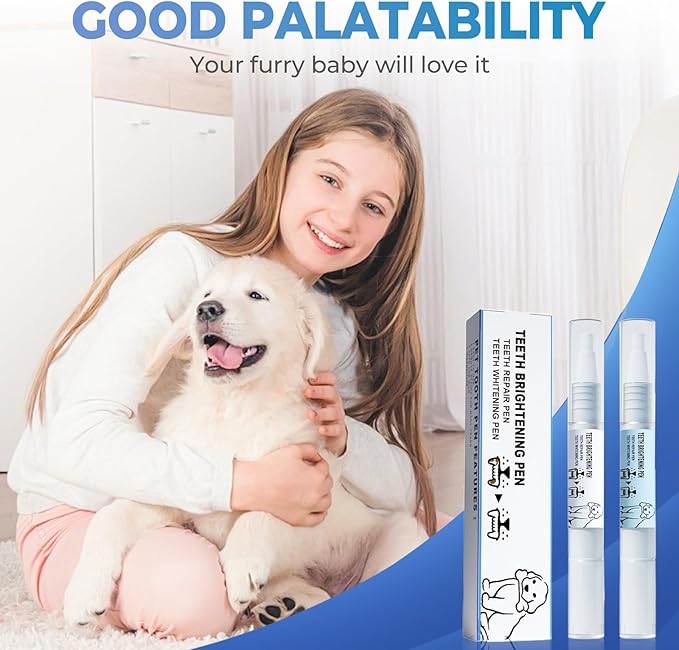 Pet Toothbrush Pen, 2025 Upgrade Pet Oral Repair Gel Dog Teeth Cleaning Pen, Pet Tooth Whitening & Cleaning Teeth Brightening Pens for Dog Cats Dental Care Fresh Breath (3)