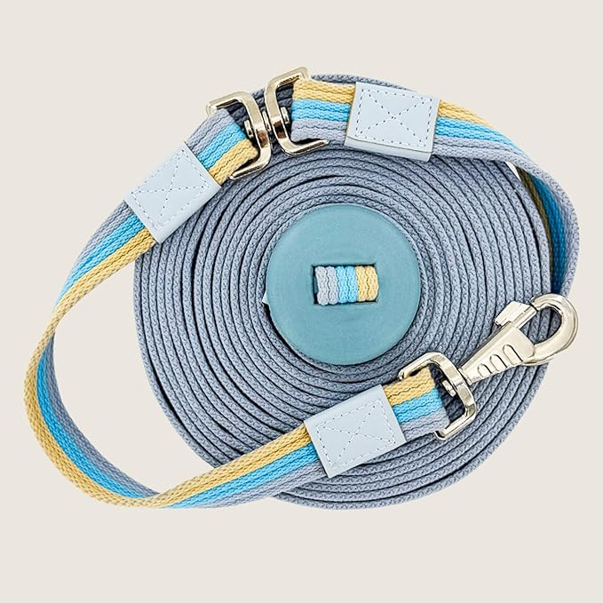 Lunge Line Polyester Cotton Lunge Line 25 Ft with EVA Stop Equine Lunge Line for Horses with Swivel Bolt Snap