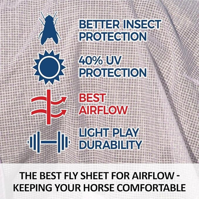 Schneiders Ripstop Nylon Mesh II Horse Fly Sheets | Optimal Airflow & UV Protection