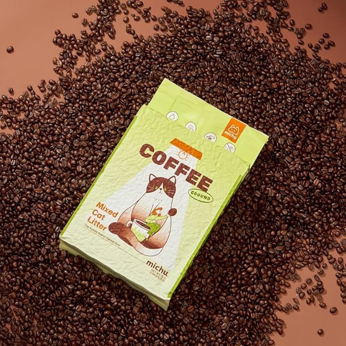 Mixed Tofu Cat Litter, Heavy Duty Flushable Kitty Litter, 5.5Lb/88Oz Coffee 1 Pack