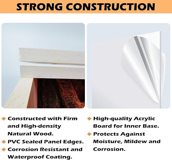 Bearded Dragon Tank 70 Gallon, Reptile Enclosure, Snake Tank, Reptile Terrarium, Built-in Light Fixtures with Switch, 48" L x 20" H x 20" D