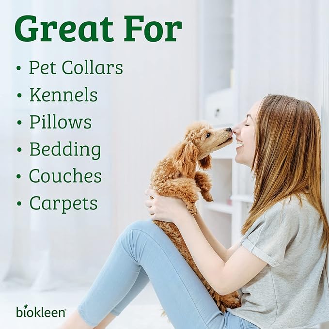 Biokleen Bac-Out Pet Urine Odor Eliminator - 32 Ounce Spray 2 Pack - Enzymatic, Natural, Destroys Stains & Odors Safely, for Pet Stains on Carpets & Furniture - Micro Towel Included