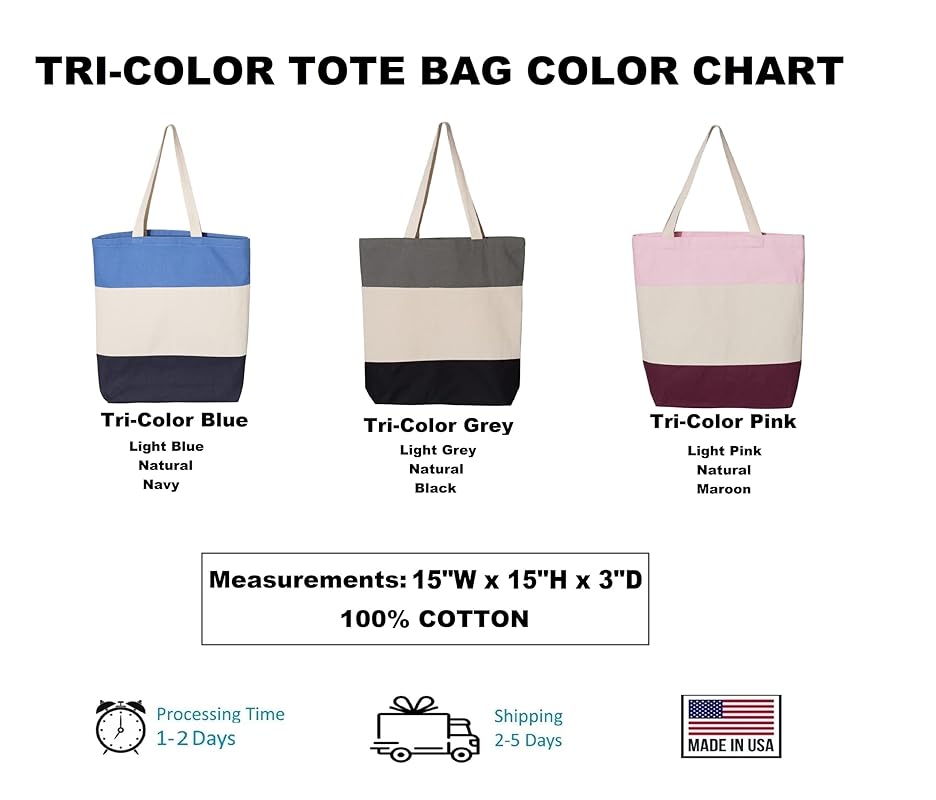 Custom Dog Tote Bag Personalized Dog Mom Gift Dog Toys Totes Pet Gift Custom Pet Bag Gift For Dog Mom Dog Lover Bag (15"L x 15"H x 3"D, Tri-Color Pink)