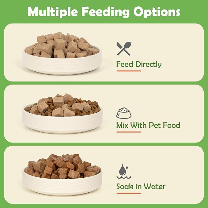 MON2SUN Freeze Dried Chicken Liver Cat and Dog Treats, Single Ingredient Natural and Healthy Dog Snacks, High Protein Training Treats & Food Topper, 10.6oz