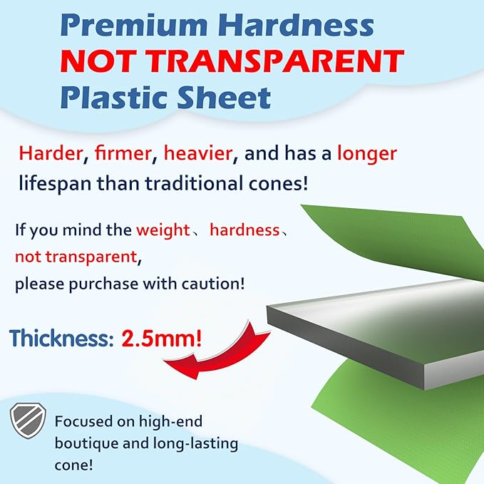 Hard & Heavy Plastic Dog Cone Collar Alternative for Small Dogs (Yorkshire Pomeranian), Pet Neck Head Protective Cone Anti-Lick, Adjustable Elizabethan Recovery Collar Cone of Shame for Healing