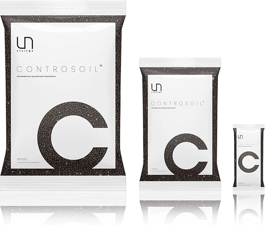 Ultum Nature Systems Controsoil - Freshwater Aqua Soil Substrate for Fish, Shrimp, Live Plant Propagation and Aquascaping - 6.8pH Low Ammonia, Volcanic Ash - Black, Extra Fine (1 Liter | 2LB)