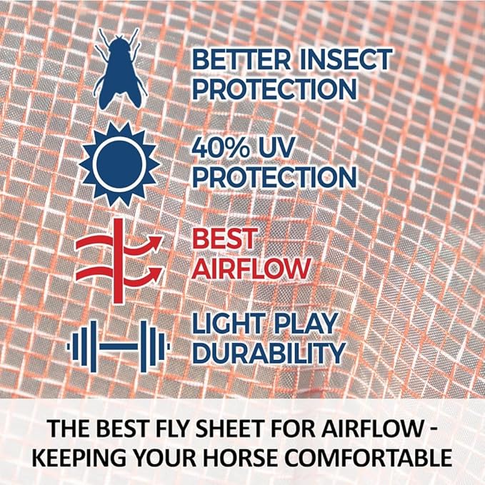 Schneiders Ripstop Nylon Mesh II Horse Fly Sheets | Optimal Airflow & UV Protection