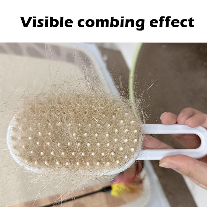 Cat Steam Brush for Shedding, Steam Brushes for Indoor Cats, 4 In 1 Rechargeable Cat Grooming Brush,Anti-Static, Massage, Cleaning, Shedding & Combing