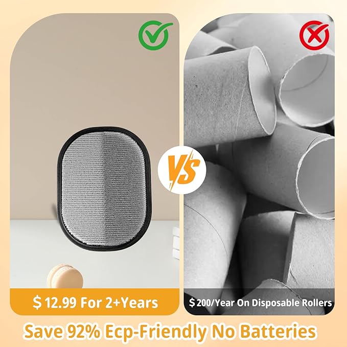 Upgraded Electrostatic Pet Hair Removal Glove - Reusable, Washable Mitt for Furniture, Carpet, Car Seat & Clothing - Efficient Cat & Dog Hair Remover