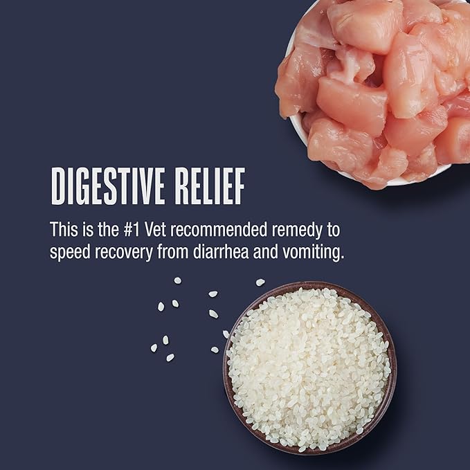 Whole Life Cat Freeze Dried Cat Food - Bland Diet with Sensitive Stomachs, Digestive Support, Anti-Diarrhea & Vomit Remedy – Human-Grade, Quick & Easy Chicken and Rice Meal, Ready in Minutes