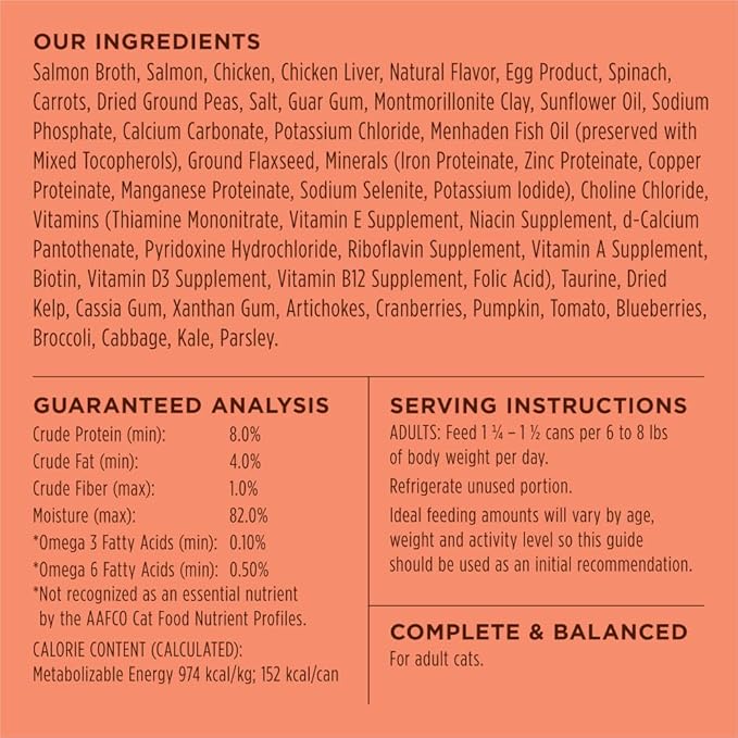 Instinct Flaked Entrée Wet Canned Cat Food - Salmon, 5.5 oz. Cans (Pack of 12)