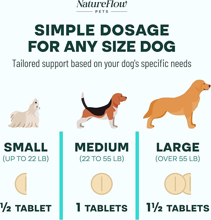 Joint Supplement for Dogs, Power of Nature Made in USA, Up to 100 Days, Unique Formula: Green-Lipped Mussel, Glucosamine, Chrondroitin, MSM, Devils Claw, Hip and Joint Supplement, All Breeds - 50 ct
