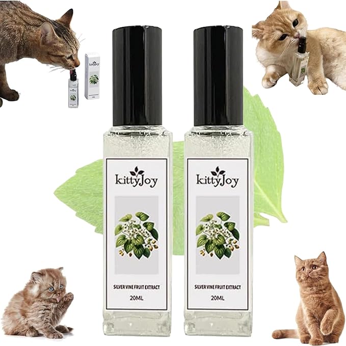 Kitty Joy Herbal Cat Joy, Herbal Cat Joy Spray, Celery Pets Catnip Spray, Catnip Spray for Indoor Cats, Cat Calming Spray, Anti Scratch Cat Spray, Cat Training Spray with Catnip, Cat Nip Spray (2PCS)