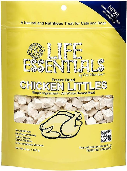 LIFE ESSENTIALS BY CAT-MAN-DOO Freeze Dried Chicken Little's for Dogs & Cats -5 oz (1)