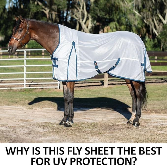 Schneiders Soft Interlock Mesh II Horse Fly Sheets | Superior UV & Insect Protection | Versatile Euro Fit Option | Reflective Safety Design
