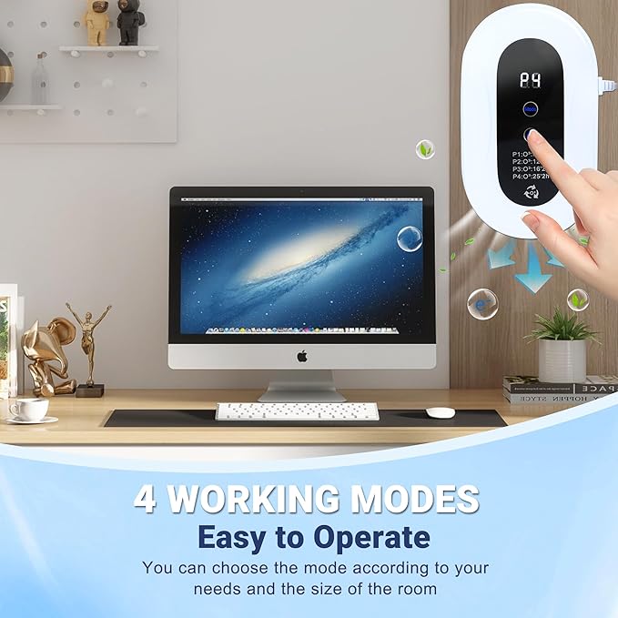 Home Air Purifier for 99% Strong Odor Pets Pooph Cat Litter Deodorizer Plug in Ionizers Air Freshener for Pets Litter Box Bathroom Kitchen Toilet Shoe Cabinet(1)