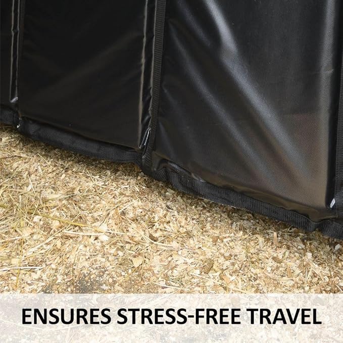 Schneiders Trailer Stall Wall Kick Pad Mat | High-Density Foam | Double PVC Vinyl for Horse Travel Safety | Color Black