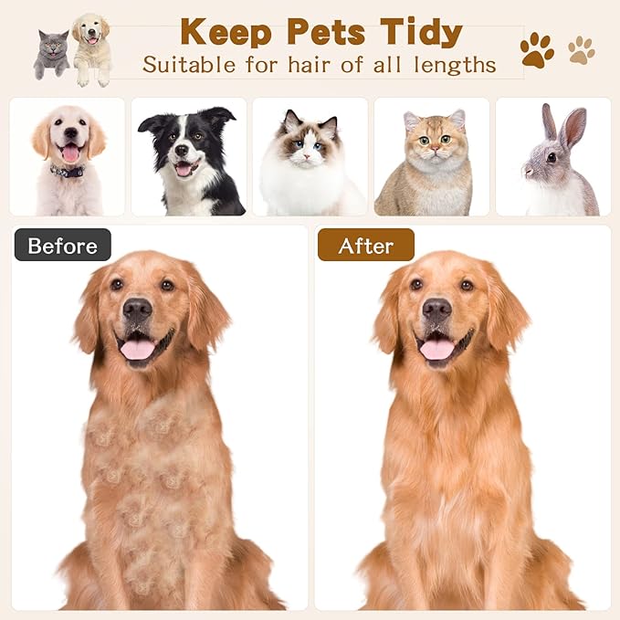 DLUGOPIS 4 In Pet Face and Finishing Comb for Dogs Small Faces Metal Pocket Comb Perfect For Matted Fur Knots Tangles