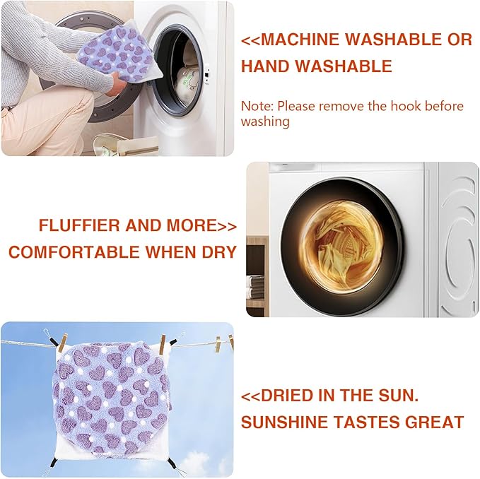 4Pcs Rat Guinea Pig Hanging Hammock Ferret Hanging Bed Pet Cage Hammock Accessories for Small Animals Chinchilla Parrot Sugar Glider Ferret