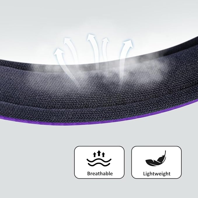 Didog Soft Padded Dog Collars for Small Dogs, Lightweight and Breathable Dog Collar with Metal Buckle for Puppy, Purple, S