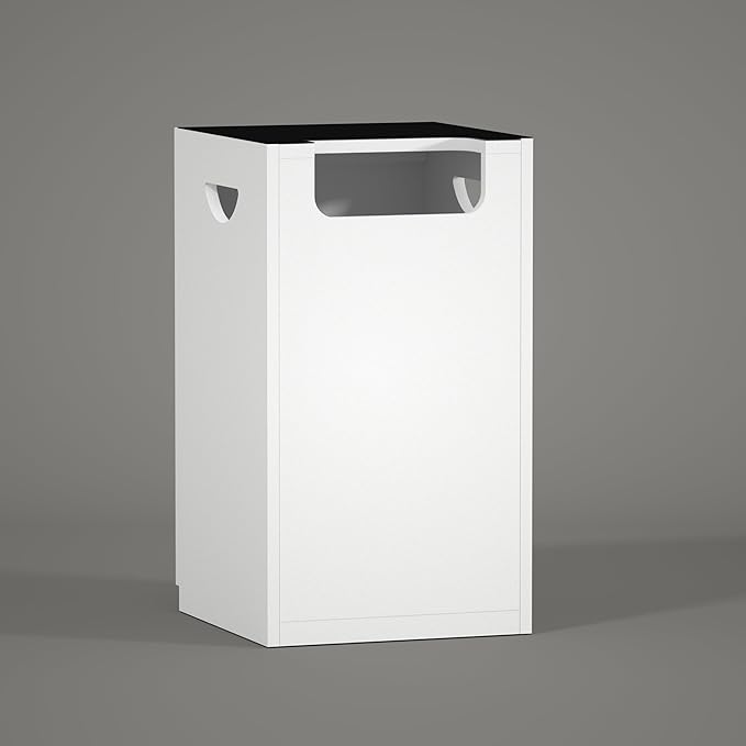 LANDEN Aquarium Wooden Stand and Cabinet for up to 20 Gal Tank, W17.7xD17.7xH31.5 in, Fish Reptile Sea Salt WaterTank Stand, Nano Foam Leveling Mat Included, Matte White Painted(Stand Only)