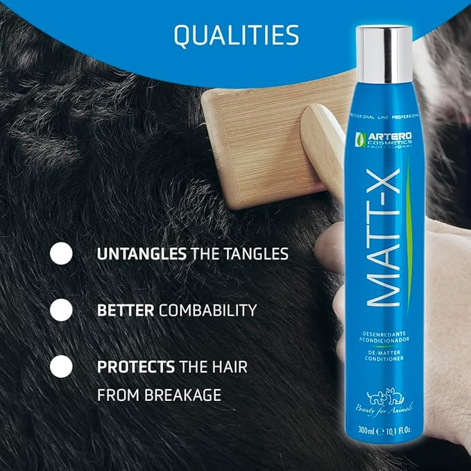 Artero Matt-X Dematter. Ultra Dematting and Finishing Spray for Dogs and Cats. A Powerful dematting, Conditioning Spray