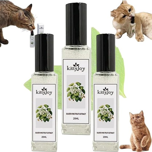 Kitty Joy Herbal Cat Joy, Herbal Cat Joy Spray, Celery Pets Catnip Spray, Catnip Spray for Indoor Cats, Cat Calming Spray, Anti Scratch Cat Spray, Cat Training Spray with Catnip, Cat Nip Spray (3PCS)