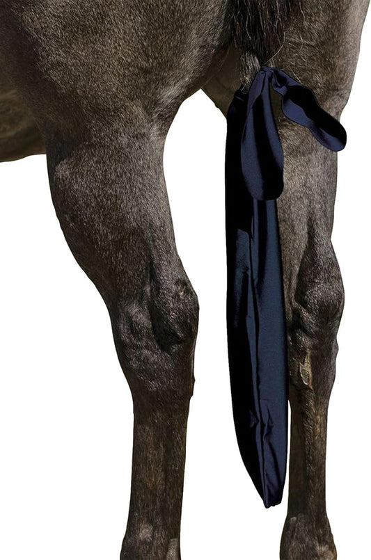 UltraFlex Lycra Tail Bag for Horses | Package of 3 | 24" Long | UV Protection | Smooth Stretch Fit | Keeps Tails Clean & Braided