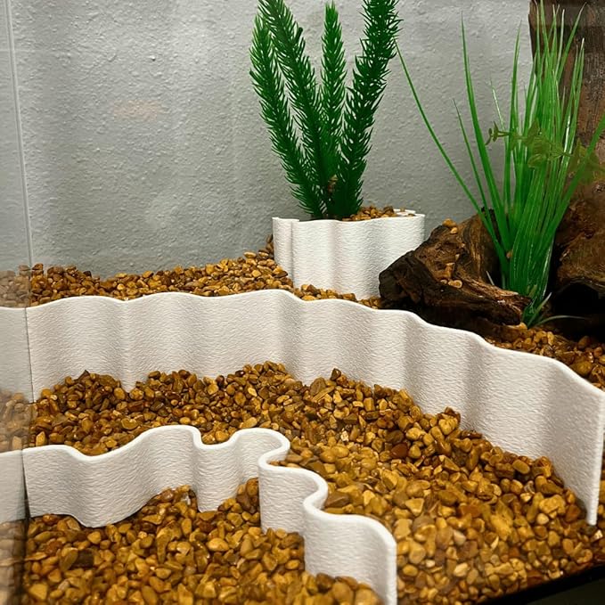 REEFSHAPE Aquarium or Terrarium Substrate Cliffs Combo Pack | Separate Substrate Layers in Aquariums or Terrariums to Create Cliffs & Depth | Made in USA (Cliff Combo, White)