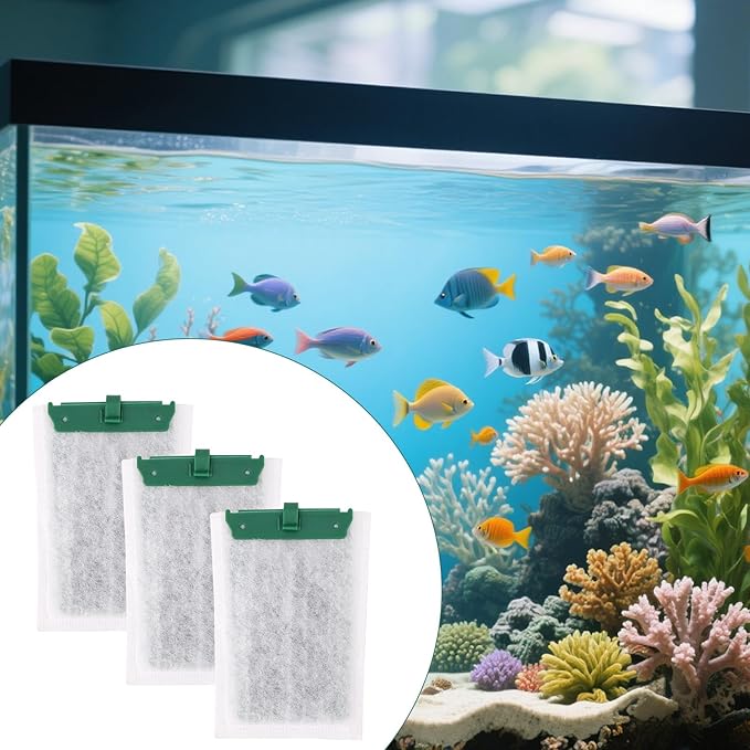 16pcs Medium Replacement Filter Cartridges Compatible with Tetra Whisper Bio-Bag, Fish Tank Parts Accessories for 10i IQ10 PF10 ReptoFilter, 5-10 Gallon Aquarium Filter Cartridges