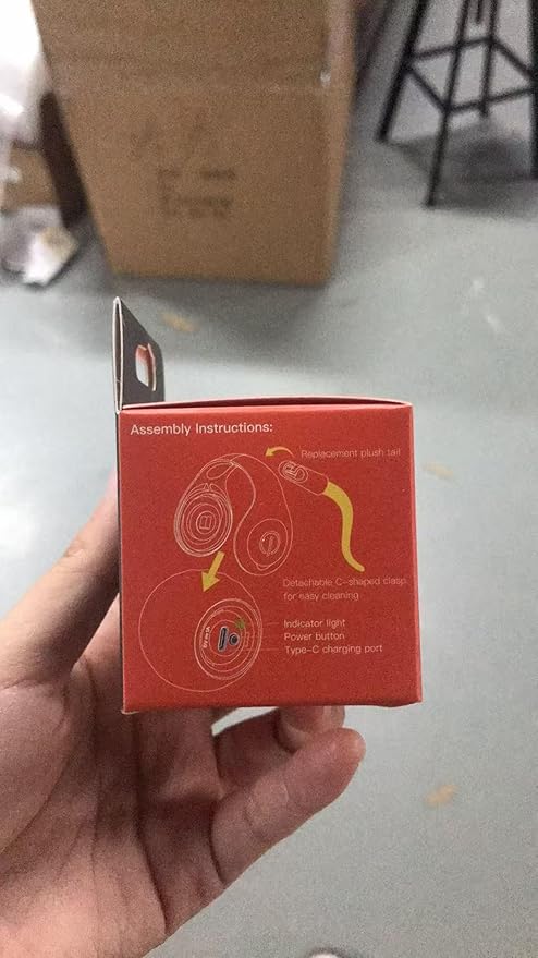 Interactive Cat Toys for Indoor Cats, Rechargeable Moving Cat Ball with Feather Tail, 2 Speeds Automatic Kitten Toys for Bored Indoor Cats,Motion Activated Rolling Ball Toys (Orange)