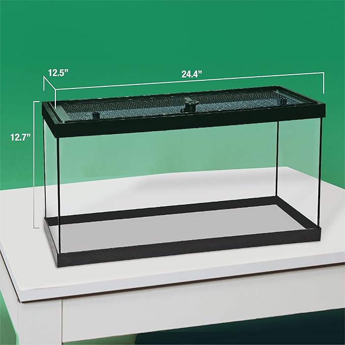 Tetra ReptoHabitat Kit for Aquatic Reptiles and Amphibians, 15 Gallons, Create a Home for Aquatic Juvenile Turtles, Frogs, Newts and Salamanders, 24.4 x 12.5 x 12.7 inches
