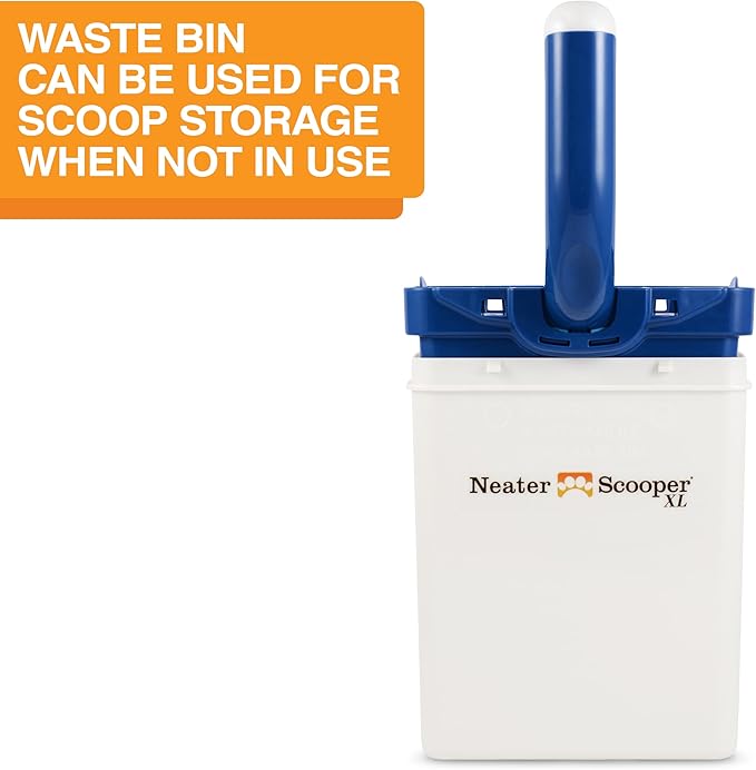 Neater Pet Brands Neater Scooper XL Cat Litter Scoop, 195 Refill Bags – Extra-Large Capacity Mess-Free Cat Litter Scooper with Bag for Large & Multiple Cats, Spill-Proof Litter Box Scooper with Holder