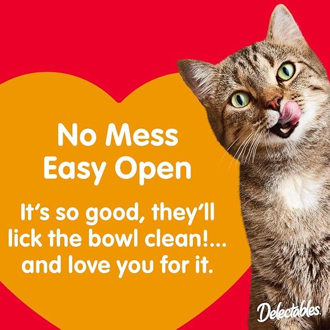 Hartz Delectables Savory Broths Senior 10+ Chicken & Tuna Lickable Cat Treat, 12 Pack