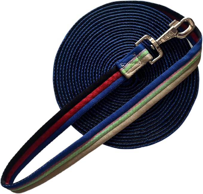 Premium Horse Training Lunge Line with Alloy Trigger Buckle for Accurate Equestrian Training of 26 Foot (8 Meters)