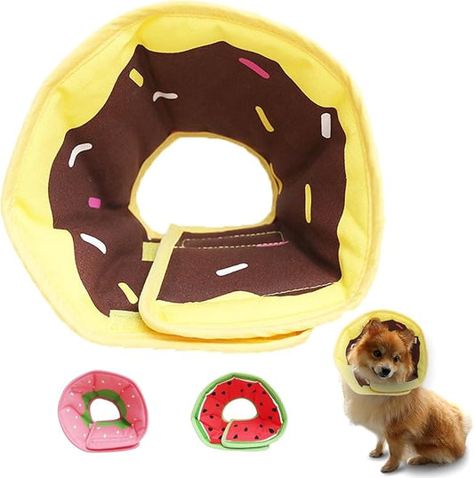 Soft Dog Cone, Lightweight Elizabethan Collar for Dogs, Adjustable Soft Cones for Dogs/Cats to Stop Licking After Surgery, Cute Donut Cone of Shame Alternatives for Pets (X-Small)