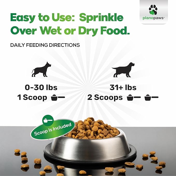 Dog Teeth Cleaning Powder - Plaque and Tartar Remover - Dental Powder with Bactase PET - Breath Freshener for Overall Dental Care - Supports Mouth, Teeth, and Gum Health for All Ages and Sizes