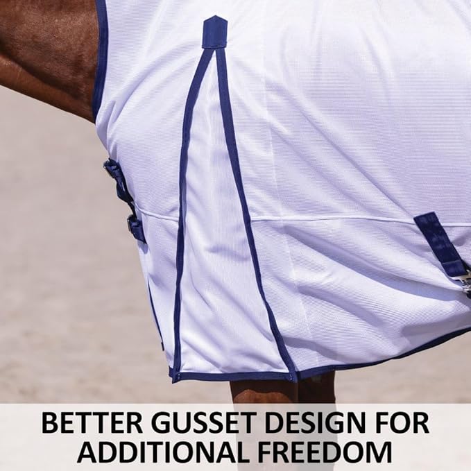 Schneiders Soft Interlock Mesh II Horse Fly Sheets | Superior UV & Insect Protection | Versatile Euro Fit Option | Reflective Safety Design