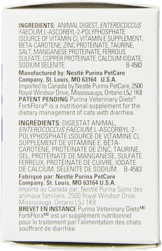 Purina 3-Pack Fortiflora Feline Nutritional Supplement for Pets