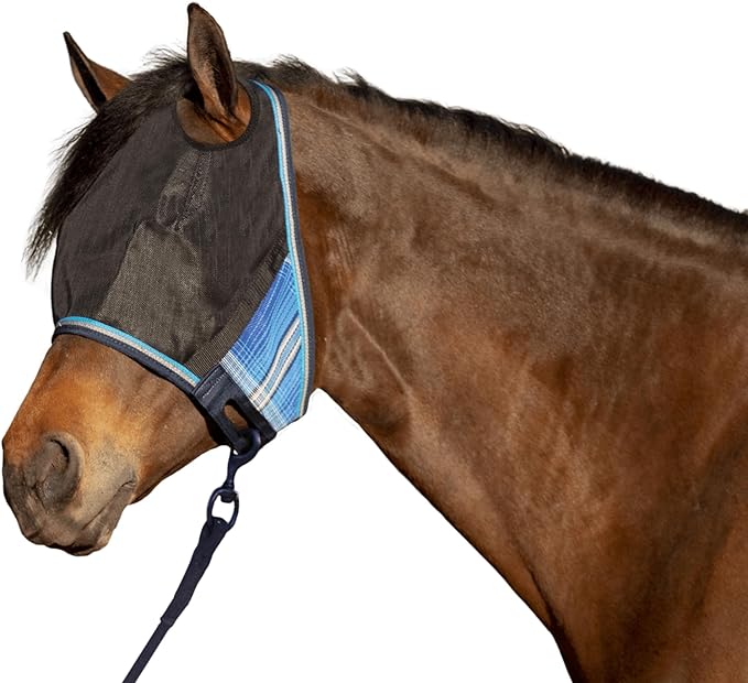 Kensington 90% UV Fly Mask CatchMask UViator - Without Ears & Forelock Freedom Web Trim Size: X.Large Color: 181 - Kentucky Blue