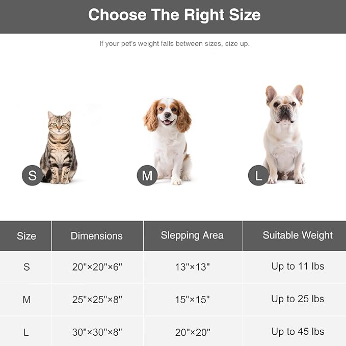 Love's cabin Round Donut Cat and Dog Cushion Bed, 20in Pet Bed for Cats or Small Dogs, Anti-Slip & Water-Resistant Bottom, Super Soft Durable Fabric Pet Beds, Washable Luxury Cat & Dog Bed Brown