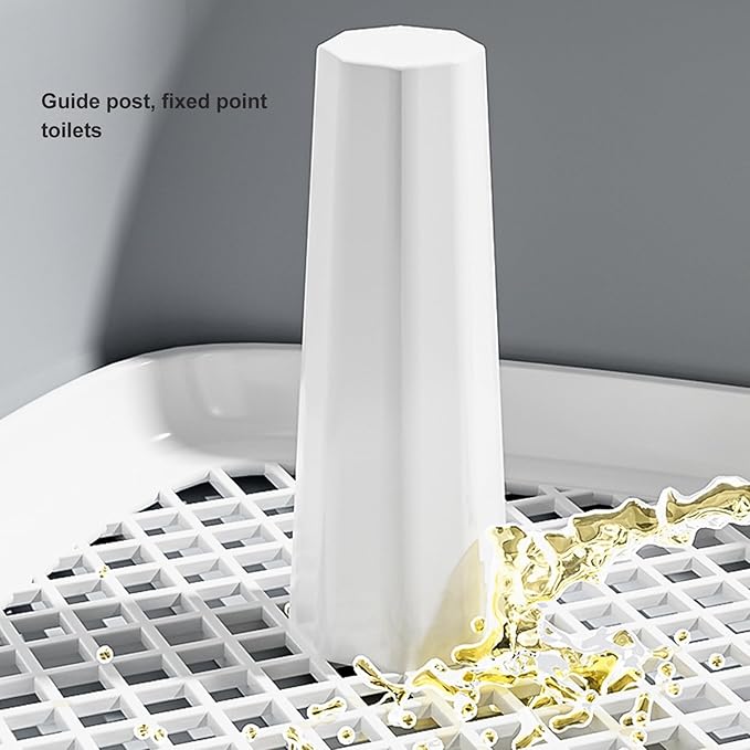 Fabater Dog Potty Toilet Training Tray, Portable Multifunctional Mesh Puppy Training Toilet Pad Holder with Bafflel for Small Dogs Puppies (Gray)