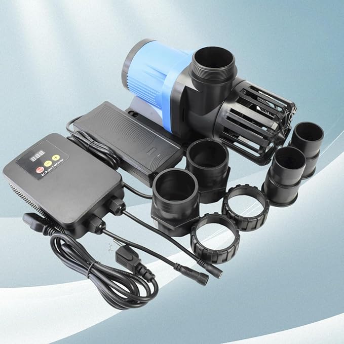 CONQUERALL 6600GPH 27.9ft 160W 36V Pond Pump CHS-25000 High Flow Submersible Water Saving Energy Fountain Aquarium Saltwater,Koi Lake, Aqua Oxygenation, Fisht Farm NdFeB Magnet Warranty