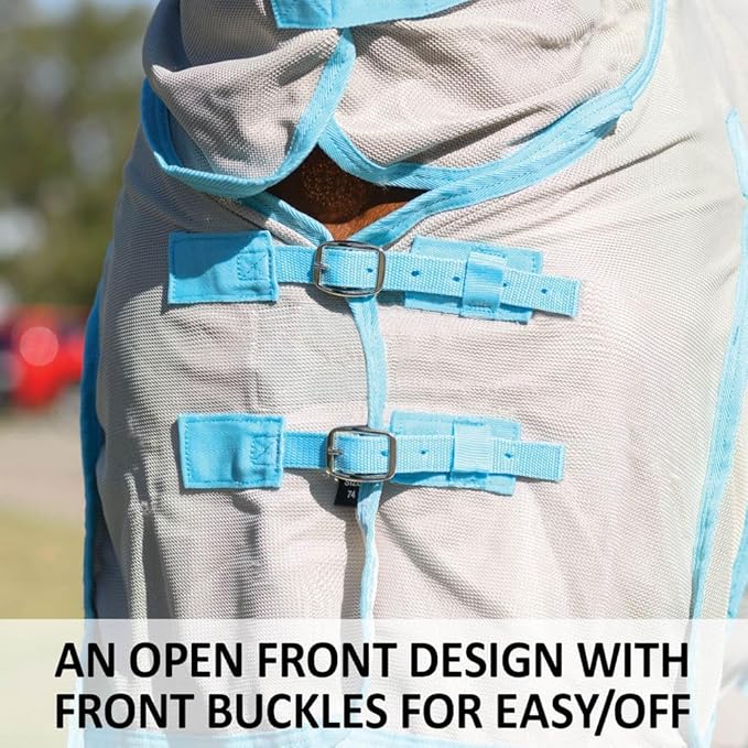 Schneiders Cooling Soft Interlock Mesh II Horse Fly Sheets | 300D Cooling Fabric | 80% UV Protection | SilverTek Lining | Reflective Stripes