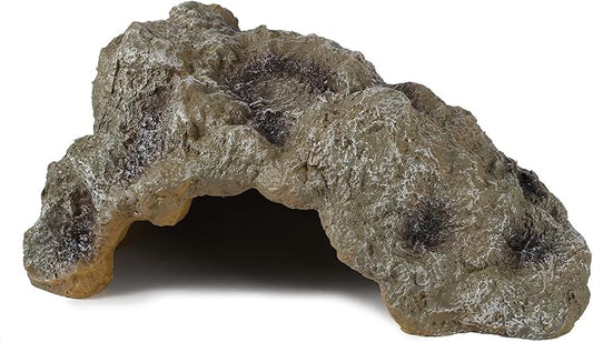 IBWell Resin Leopard Gecko Hide, True to Nature Reptile Rock for Bearded Dragon Hideout Snake Hides for Ball Pythons, Tortoise House Terrarium DÉCor - Large