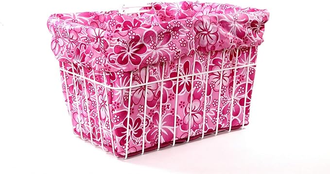 Cruiser Candy Bike Basket Liner Waterproof, Universal Fit for Most Bike Baskets, Stylish 2in1Tote, Bike Basket Cover, EBiKE Front Wire Or Wicker Bike Baskets Fits Up to 15x12x10