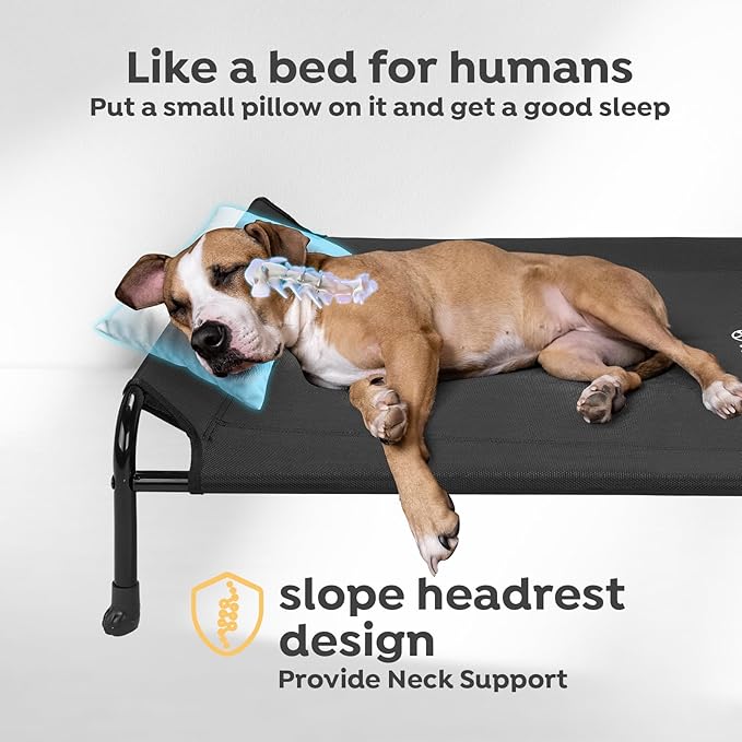Veehoo Original Elevated Dog Cot Bed - Outdoor, Raised, Cooling, XXL, CWC2417A