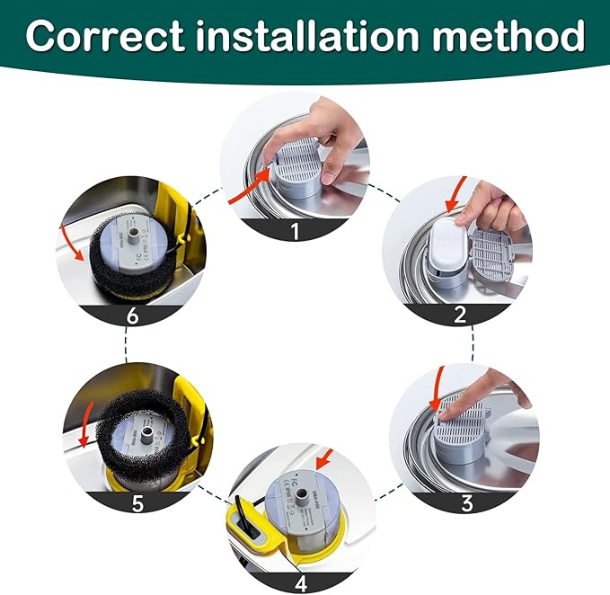 Cat Water Fountain Filters,16 Pack Cat Fountain Replacement Filters for Stainless Steel 67oz/2L Adjustable Water Flow Pet Water Fountain,Dog Water Fountain (8+8 Pack)