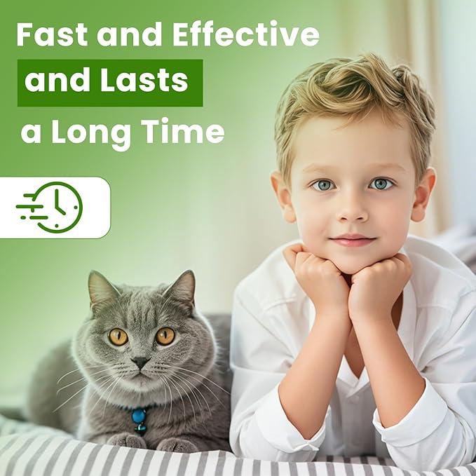 Calming Diffuser Kit for Cat, Cat Pheromone Calming Diffuser Starter Helps Ruduce Anxious, Anti-Stress & Comforts Cats (2 Diffuser + 6 Refills)